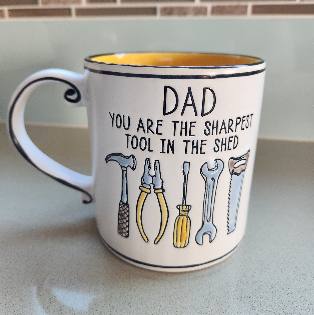 Spectrum Designz "Dad You Are The Sharpest Tool In The Shed" Embossed Mug **NEW